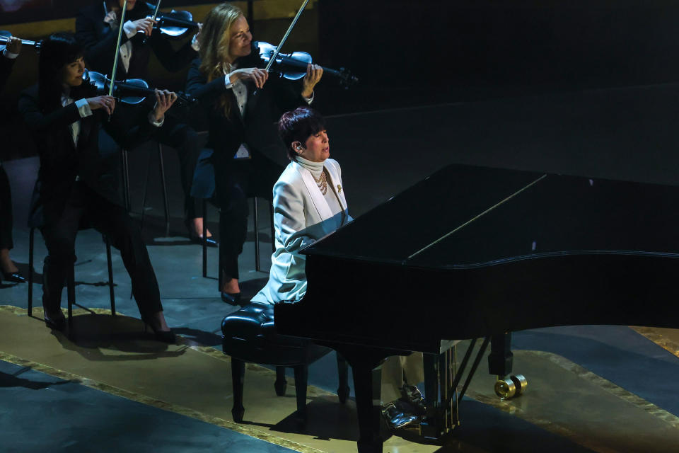 Diane Warren performs at the 95th Academy Awards in 2023<span class="copyright">Myung J. Chun—Los Angeles Times/Getty Images</span>