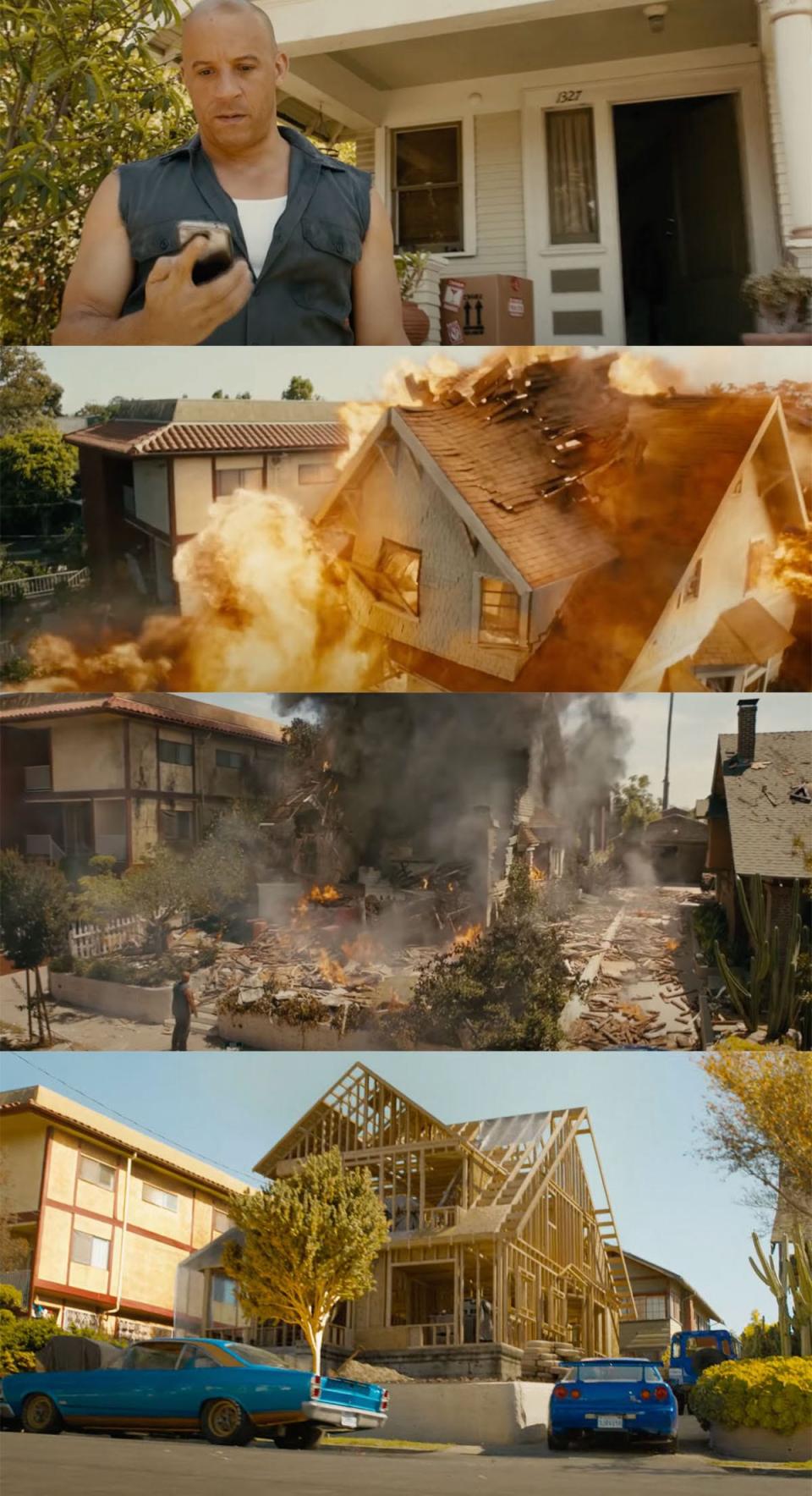 fast 9 dom house explosion