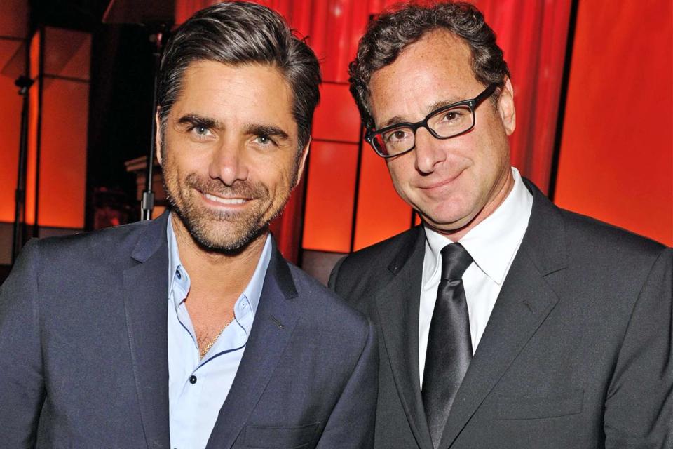 John Shearer/WireImage (L-R) John Stamos and Bob Saget are pictured attending the Visionary Ball presented by UCLA Neurosurgery, held at the Beverly Wilshire Four Seasons Hotel on October 6, 2011 in Beverly Hills, California. 