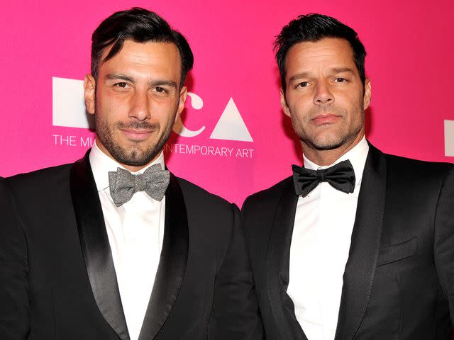 John Sciulli/Getty Jwan Yosef and Ricky Martin in April 2017