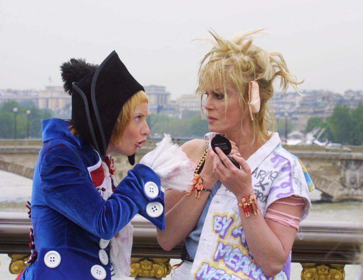 Jane Horrocks and Jennifer Saunders in Absolutely Fabulous, 2001 (Rex Features)