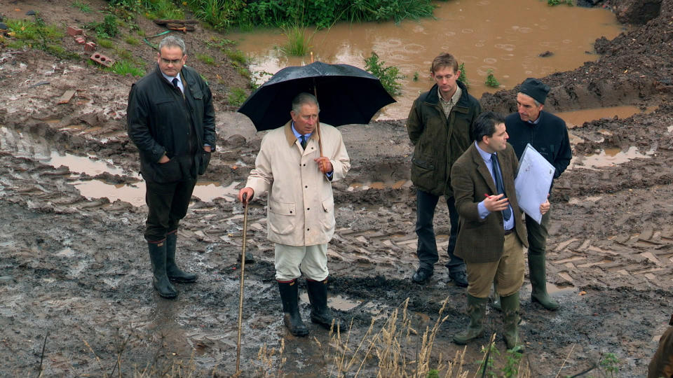 From B4Films Ltd

A ROYAL GRAND DESIGN
Wednesday 30th November 2022 on ITV

Pictured: HRH seen here during the build of the Walled Garden at Dumfries House in Scotland

Over a decade in the making, this insightful film tells the story of a Prince with an incredibly ambitious plan to save an 18th Century stately home in the most rundown area of the UK and turn it into a self-sufficient gem which would help to regenerate the local community.



When HRH took on the house, it was, in his own words â€˜an appalling riskâ€™.  He led a consortium that paid Â£45m for the dilapidated estate. Now, this hour-long special provides an insight into The Princeâ€™s commitment and passion for this Royal Grand Design.

(C) B4Films Ltd

For further information please contact Peter Gray
Mob 07831460662 /  peter.gray@itv.com

This photograph is (C) B4Films Ltd and can only be reproduced for editorial purposes directly in connection with the programme A ROYAL GRAND DESIGN or ITV. Once made available by the ITV Picture Desk, this photograph can be reproduced once only up until the Transmission date and no reproduction fee will be charged. Any subsequent usage may incur a fee. This photograph must not be syndicated to any other publication or website, or permanently archived, without the express written permission of ITV Picture Desk. Full Terms and conditions are available on the website www.itvpictures.com
