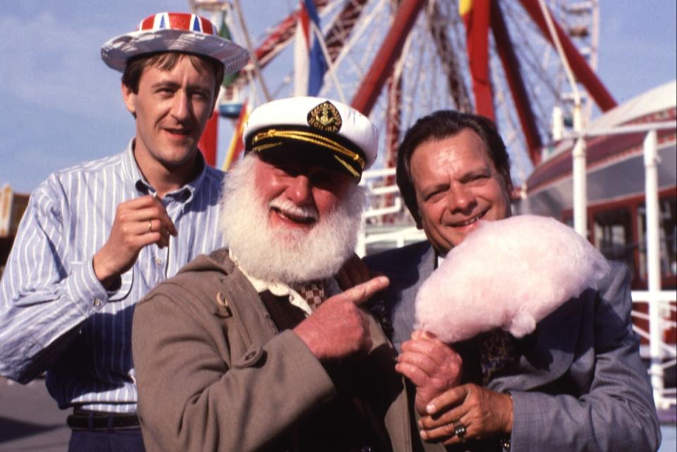 David Jason, right, as Del Boy in Only Fools And Horses with Rodney (Nicholas Lyndhurst and Uncle Albert (Buster Merryfield) (BBC)