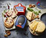 <p>Not one, but two cheeses designed to commemorate the Queen's Platinum Jubilee. </p><p>Up first, we've got a Wensleydale Cheese & Cranberry Crown that's rich, creamy and loaded with dried cranberries. </p><p>And up second, it's a Mature Cheddar Cheese & Onion Guard, complete with roasted mild & sweet borettane onions in balsamic vinegar. Y-U-M. <br></p>