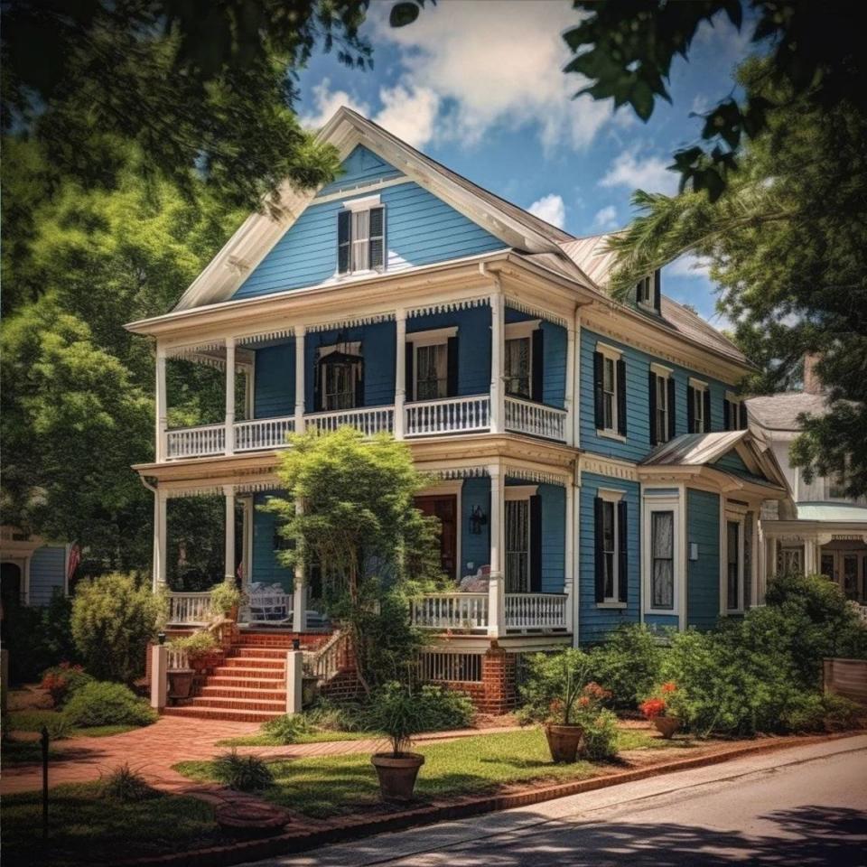 An AI-generated “typical home” in South Carolina.