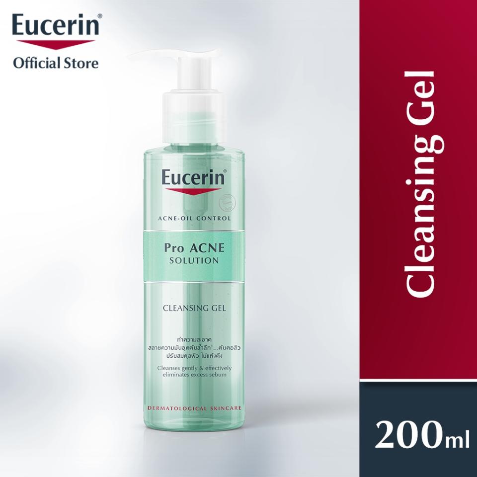 Eucerin ProACNE Solution Cleansing Gel 200ml. (Photo: Shopee SG)