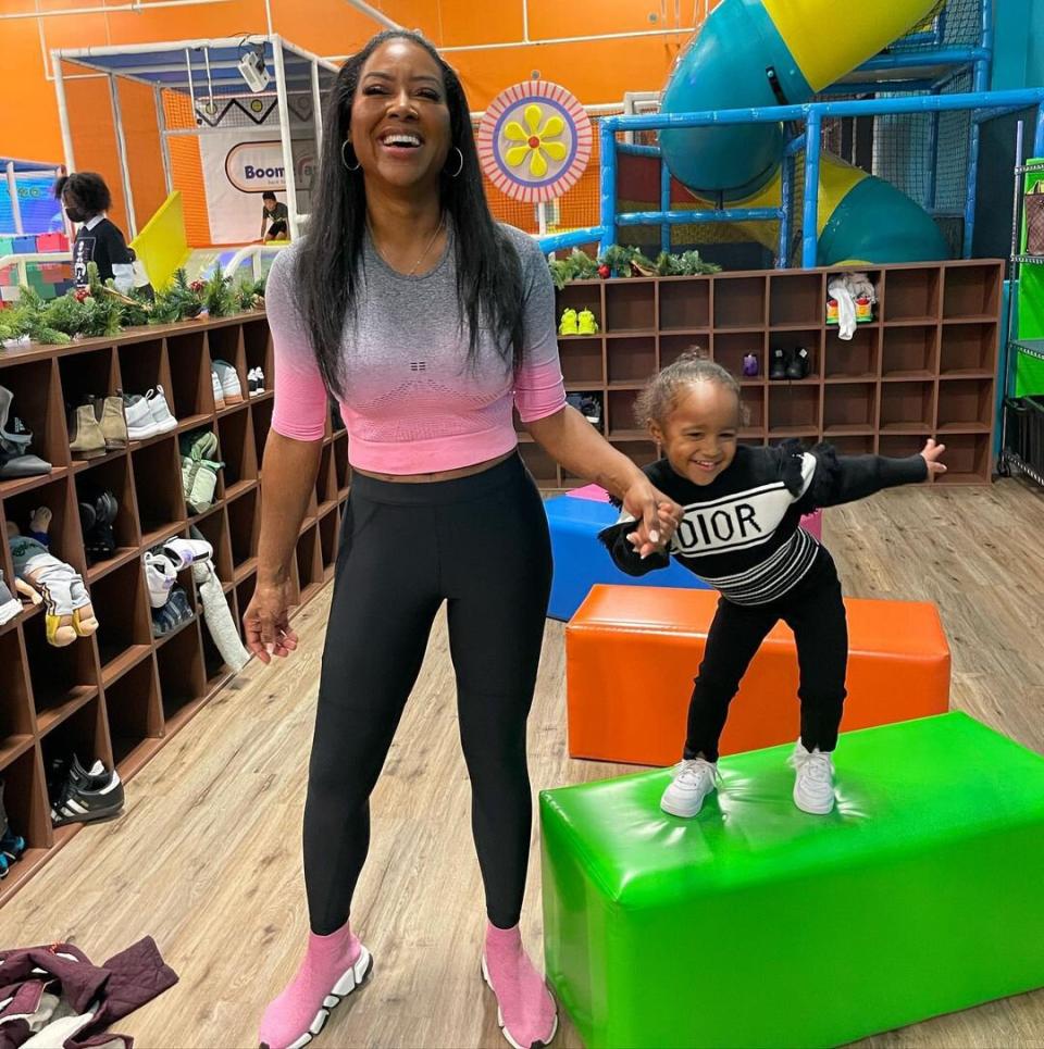 Kenya Moore and daughter Brooklyn