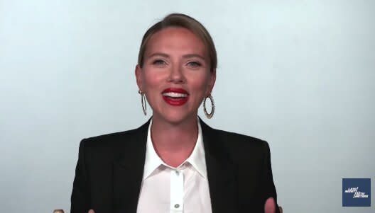 Scarlett Johansson on Late Night with Seth Meyers