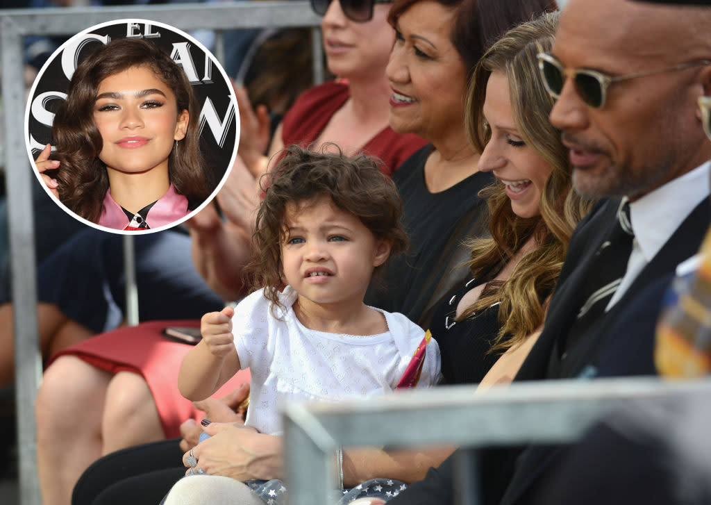 Dwayne “the Rock” Johnson’s daughter looks exactly like a little Zendaya. (Photo: Getty Images)
