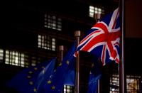 FILE PHOTO: British PM Johnson arrives for a meeting with EU Commission President von der Leyen in Brussels