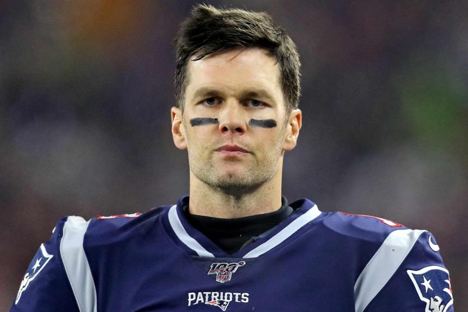 <p>Maddie Meyer/Getty </p> Tom Brady