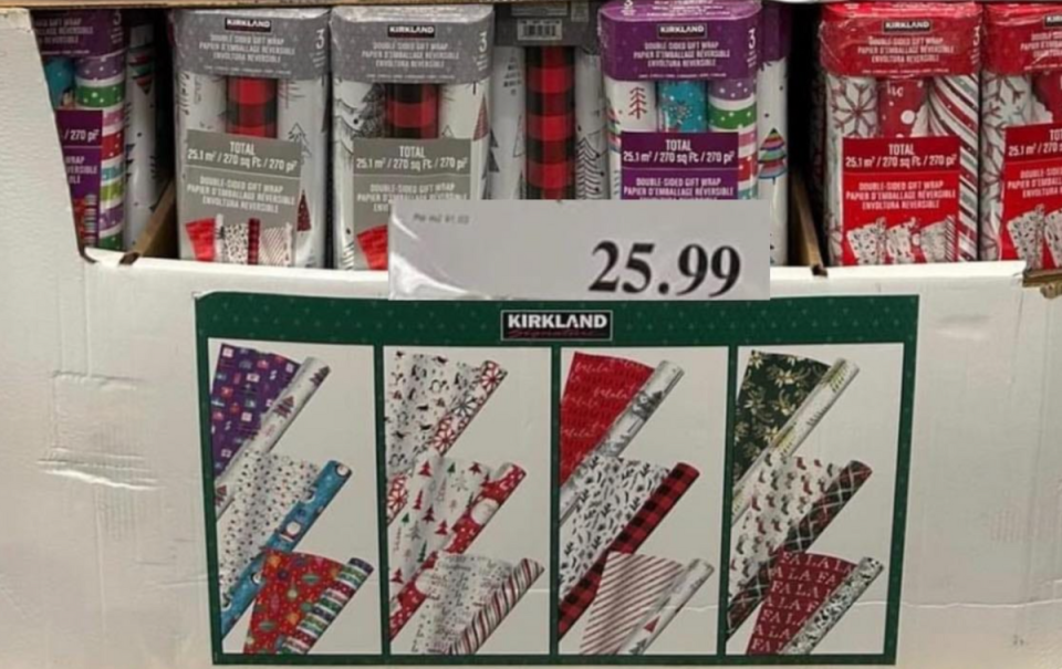 Costco Christmas wrapping paper