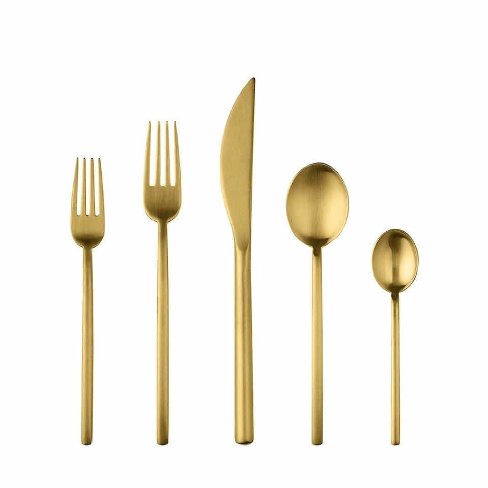 Brushed Gold Flatware