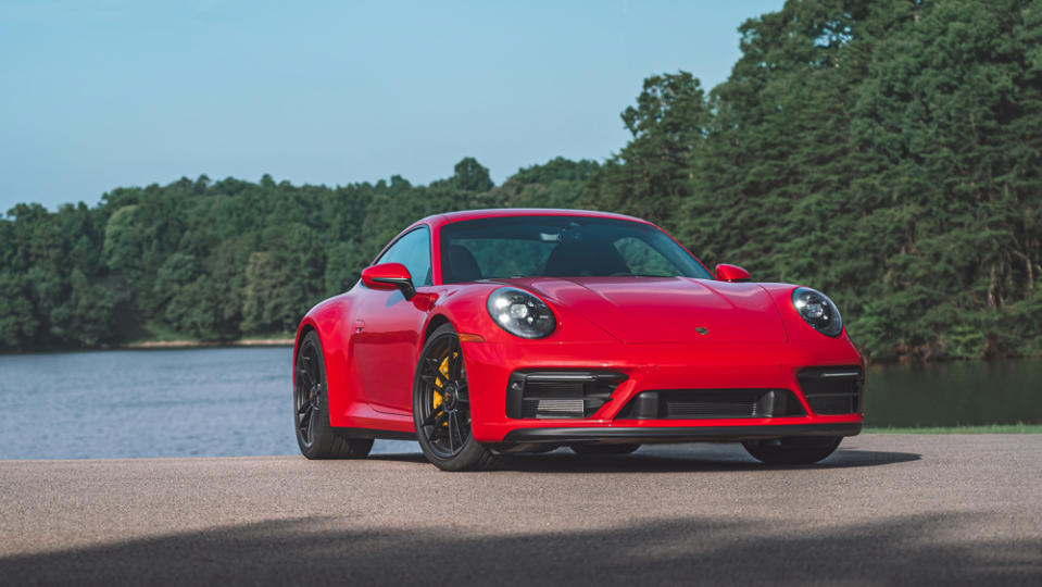 Although the 911 GTS carries the same twin-turbo 3.0-liter flat-six engine as the Carrera S, it’s been bolstered to 473 hp and 420 ft lbs of torque. - Credit: Photo: Courtesy of Porsche AG.