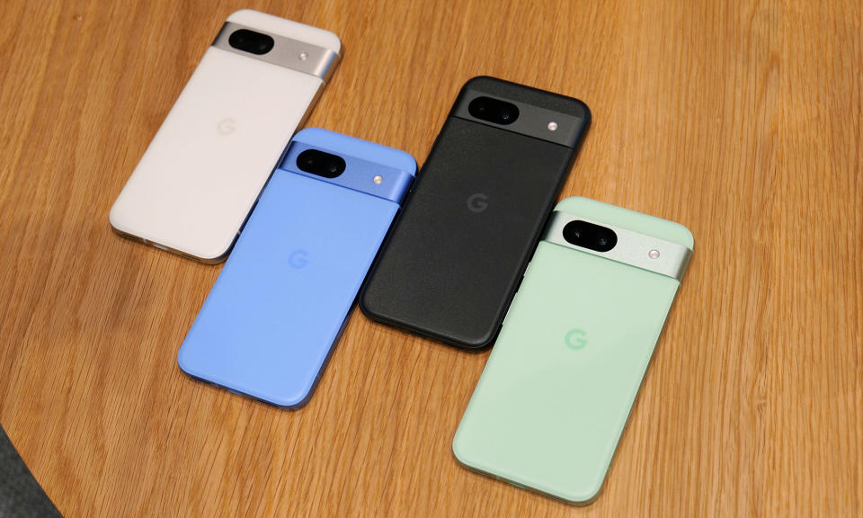 O Pixel 8a estará disponível em quatro cores: Bay, Obsidian, Porcelain e Aloe. 