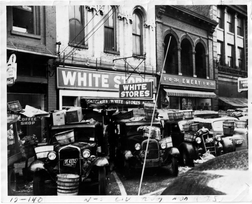 White Stores on Market Square pictured in 1938.