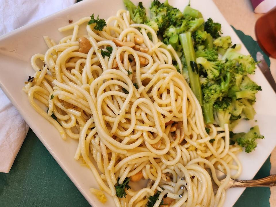 Pasta Al Limone from Knoebels Alamo restaurant.