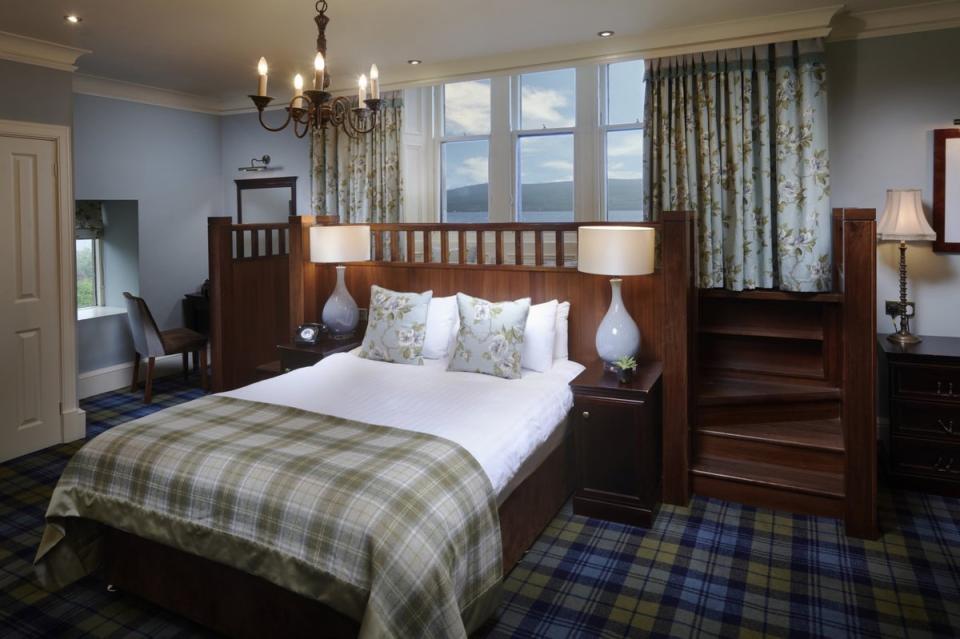 The hotel boasts 68 rooms (The Loch Fyne Hotel and Spa)