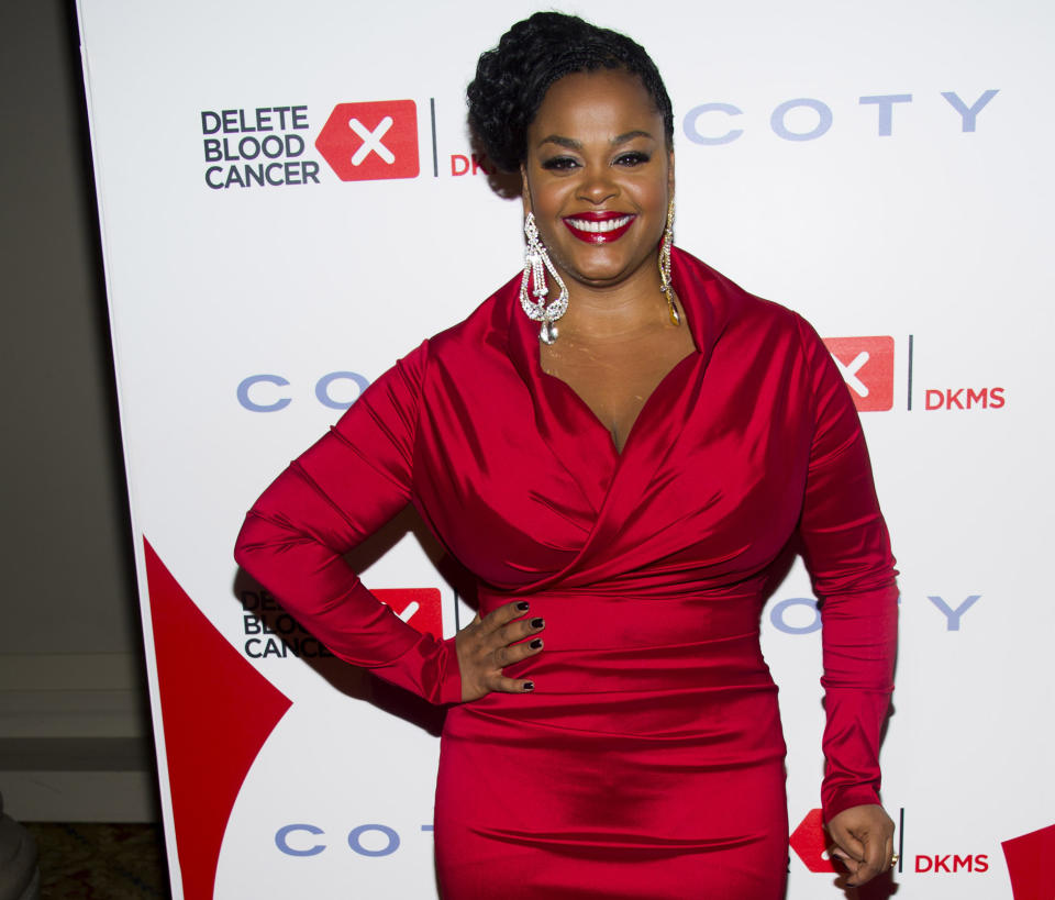 FILE - In this May 1, 2013 file photo, Jill Scott attends the 2013 Delete Blood Cancer Gala in New York. The Academy of Motion Picture Arts and Sciences will present a live Oscar Concert celebrating the year’s nominated scores and songs on Thursday, Feb. 27, 2014, at UCLA's Royce Hall in Los Angeles. Scott is set to sing “Happy” from “Despicable Me 2” and songwriters Kristen Anderson-Lopez and Robert Lopez will perform their song, “Let it Go” from “Frozen.” (Photo by Charles Sykes/Invision/AP, file)