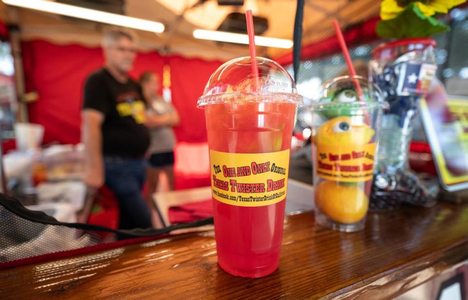 Texas Twister drink at the Stanislaus County Fair in Turlock, Calif., Friday, July 7, 2023.