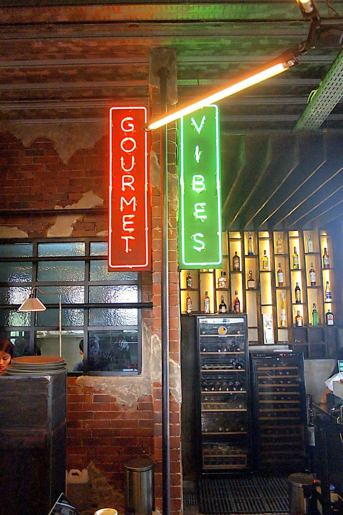 Vintage look: Located on the third floor, H Gourmet and Vibes boasts vintage furniture and an industrial concept, with rough wood and metal adorning the place.
