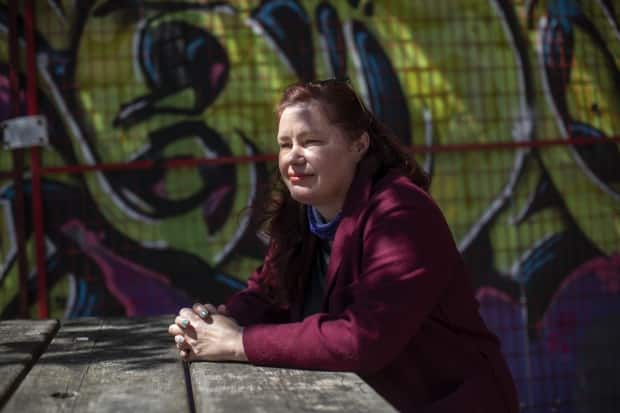 Sarah Blyth, executive director of the Overdose Prevention Society, is pictured in Vancouver on Tuesday. 