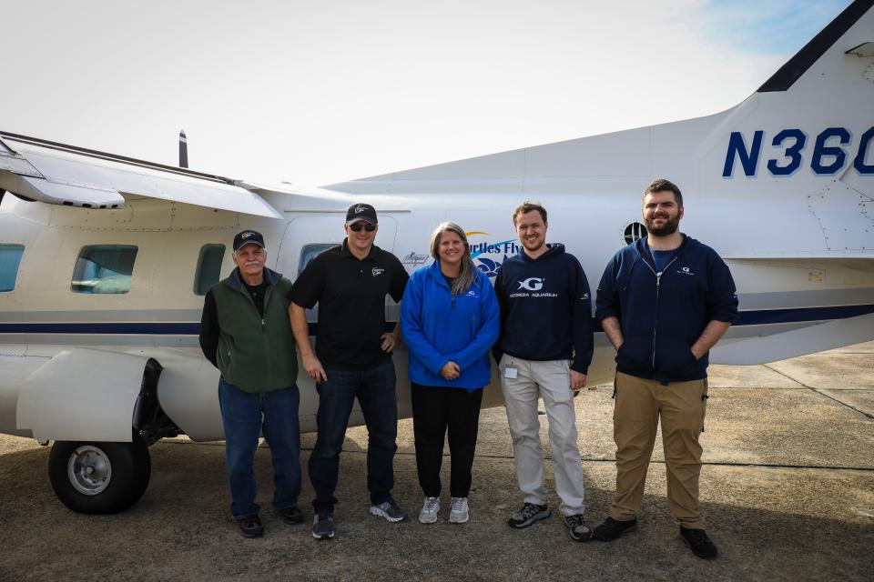 The turtles were brought to Atlanta by an organization called Turtles Fly Too, which is made up of pilots that help in coordinating and facilitating large-scale relocation efforts for endangered species.