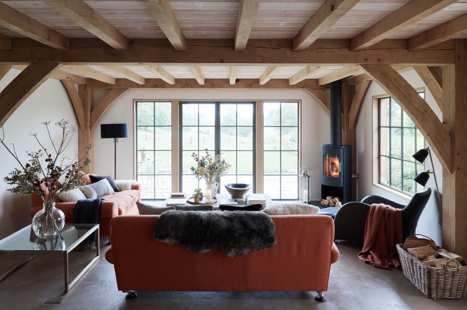 <p> ‘We’re seeing a lot more terracotta, clay and rust colours coming through,’ says Charlie Marshall, founder of Loaf. These tones are ideally suited in a country setting and can be softened with a neutral off-white backdrop.  </p> <p> Velvet is a relatively new trend that’s gaining traction on sofas, and a great way to fast track a bit of luxury into your country decorating ideas.  </p>