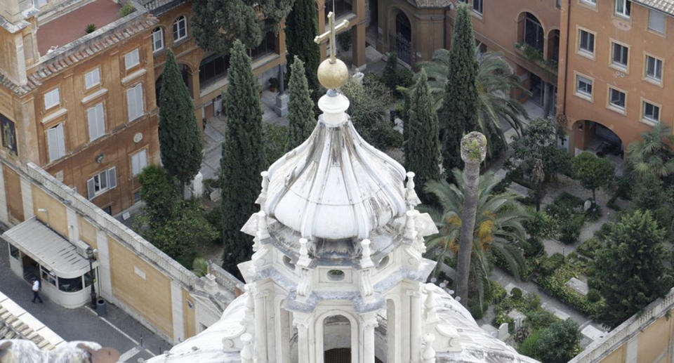 The Teutonic Cemetery inside the Vatican.