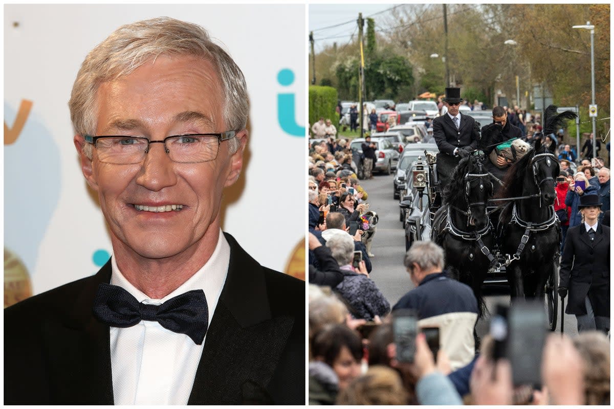 A message has been shared to Paul O’Grady’s official Instagram account following his funeral  (Getty)