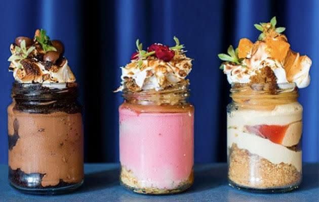 Bowdy's delicious and eye catching 'cake in a jar' creation. Photo: Instagram/andybowdy