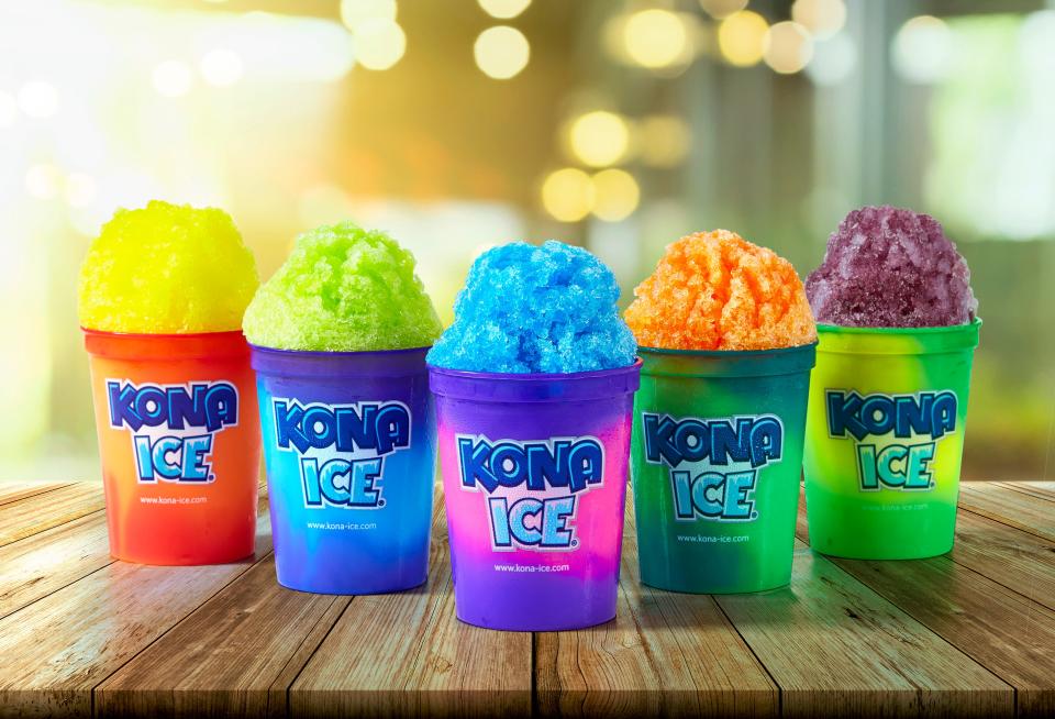 Get a free cup of shaved Kona Ice today as part of the company's Tax Day promotion.