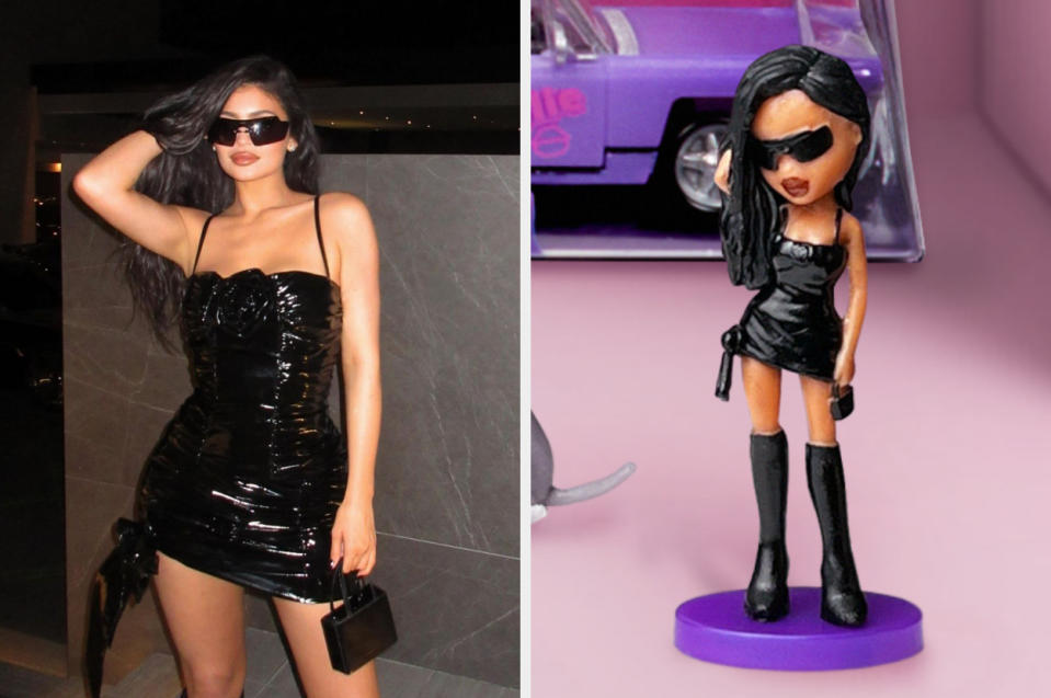 Side-by-side of Kylie and Bratz Kylie