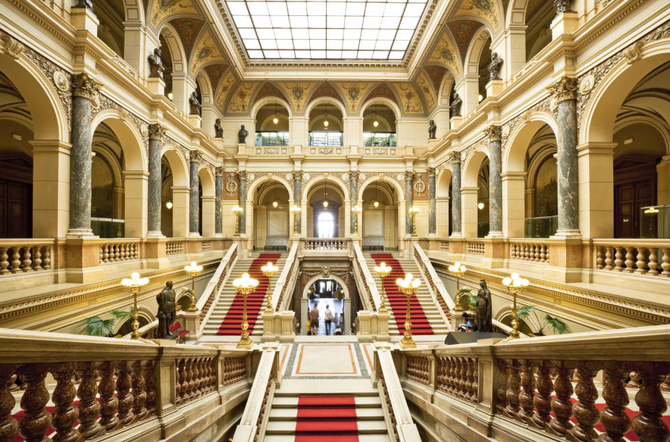 A view inside a Prague museum 