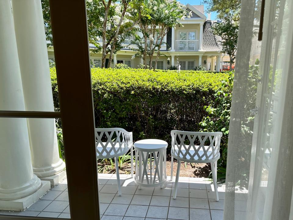 View from a room in Disney's BoardWalk Inn.