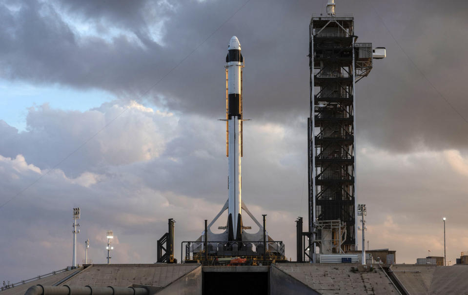 On Thursday afternoon the rocket engines under SpaceX's Crew Dragon vehicle