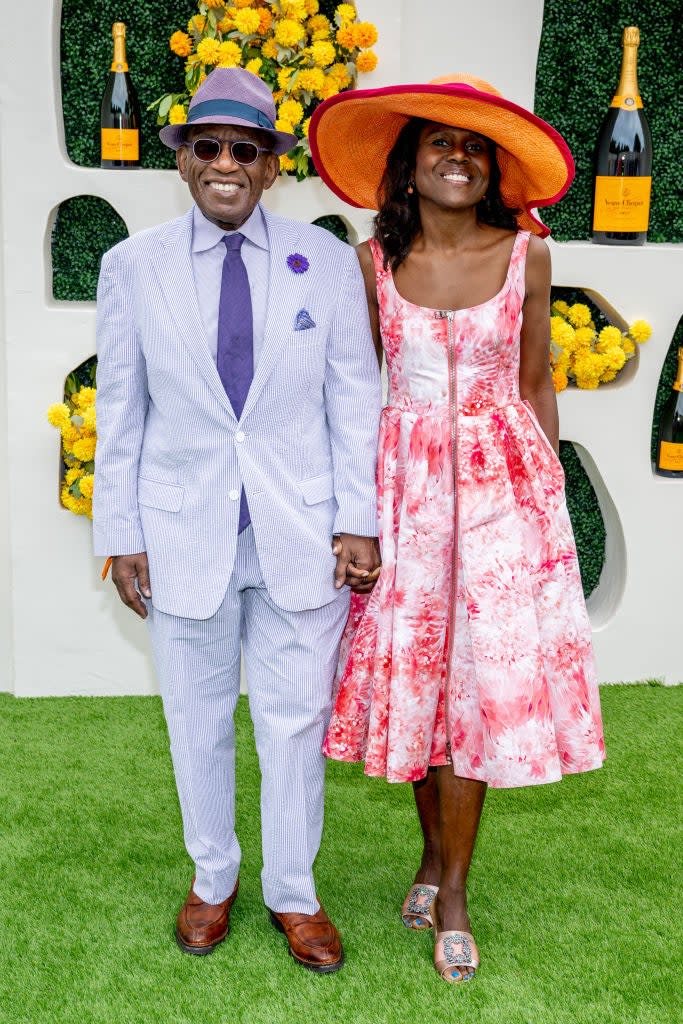 Al Roker and Deborah Roberts attends the 2023 Veuve Clicquot Polo Classic at Liberty State Park on June 03, 2023 in Jersey City, New Jersey.