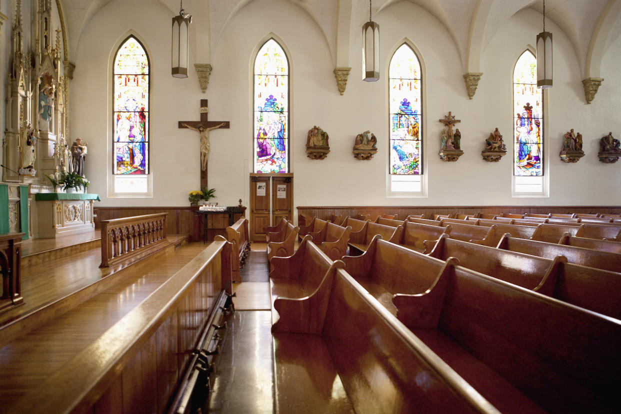 Only 39 percent of American Catholics say they attend&nbsp;church in any given week, according to a new Gallup report. (Photo: Monashee Frantz via Getty Images)