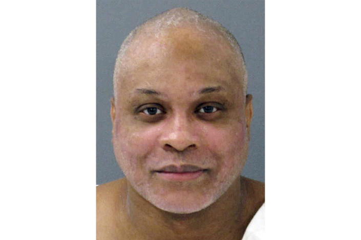 FILE - This booking photo provided by the Texas Department of Criminal Justice shows Texas death row inmate John Balentine, who was convicted of killing three teenagers while they slept in a Texas Panhandle home more than 25 years ago. Balentine was set to receive a lethal injection at the state prison in Huntsville, Texas, on Wednesday, Feb. 8, 2023, but on Tuesday, Jan. 31, a judge delayed it because the inmate’s attorneys had not been properly notified of the execution date and warrant outlining the lethal injection. Such notification is required under state law. (Texas Department of Criminal Justice via AP, File)