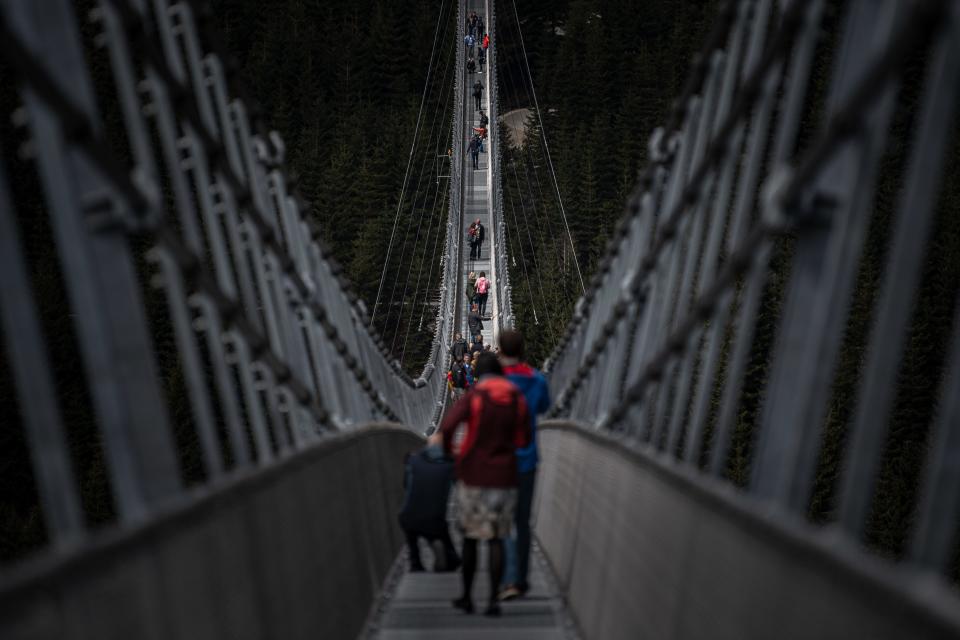 Sky Bridge 721 in the Czech Republic, the world's longest pedestrian suspension bridge