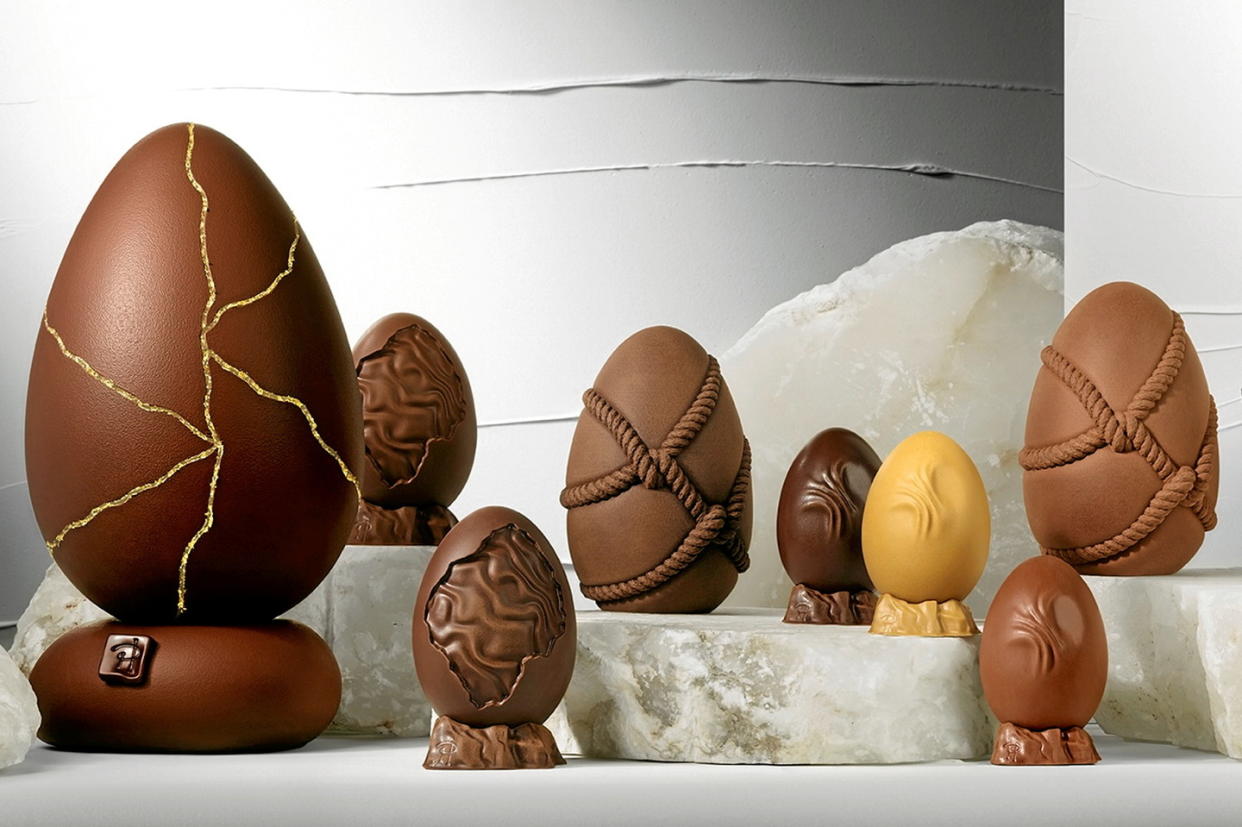 La collection d'œufs en chocolat de Pâques de Pierre Hermé.  - Credit:Patrick Rougereau