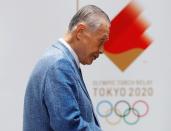 Tokyo 2020 President Yoshiro Mori attends a Torch Relay event to mark the 300-day milestone to the starting date of the Tokyo 2020 Olympic torch relay, in Tokyo