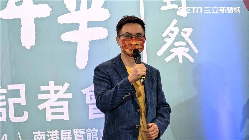 貿協董事長黃志芳出席大型ESG公益活動「善愛嘉年華」記者會。（圖／記者戴玉翔攝影）