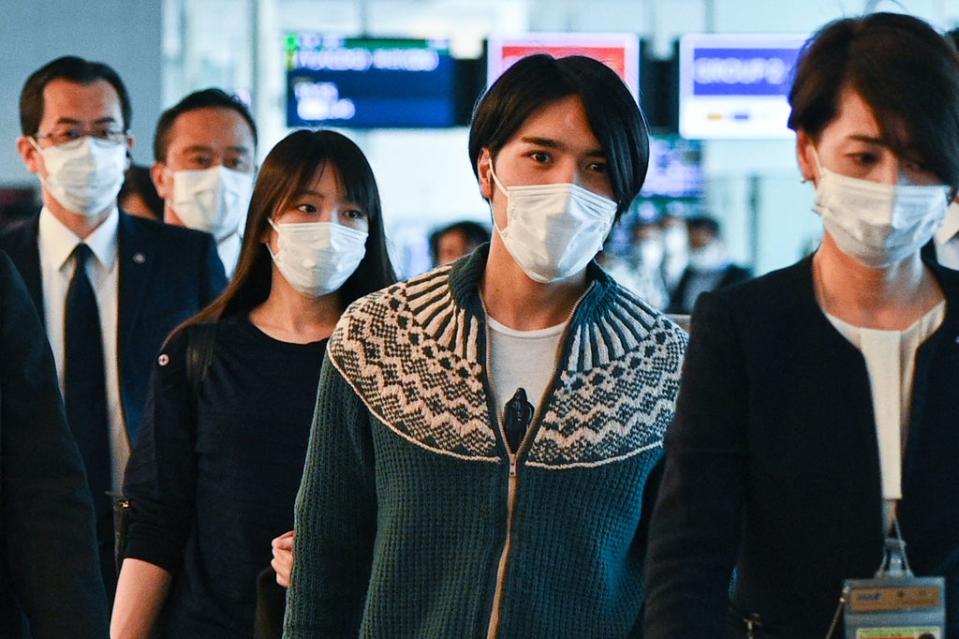 Couple arrived in New York City on Sunday (AFP via Getty Images)