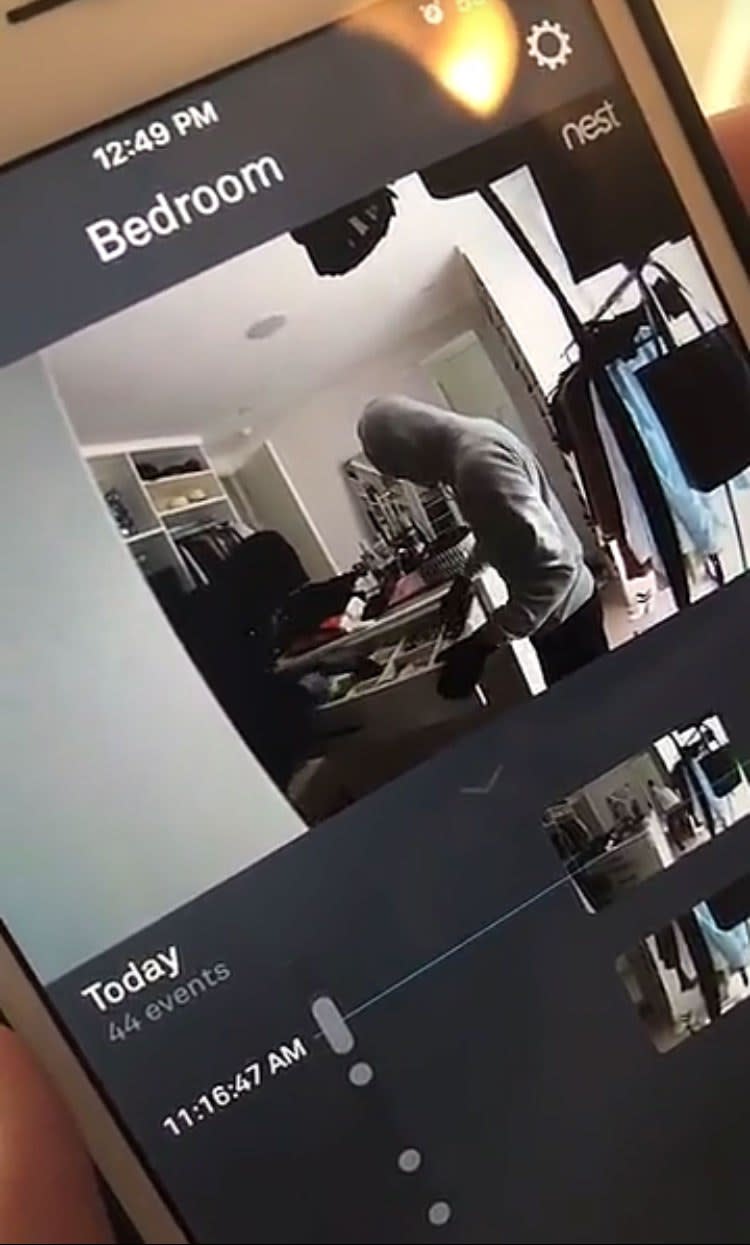 The celebrity hair stylist shared footage from her home robbery on Instagram.