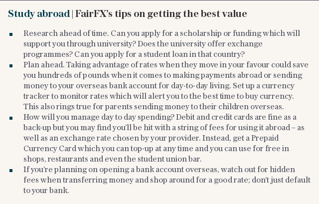 Study abroad | FairFX’s tips on getting the best value