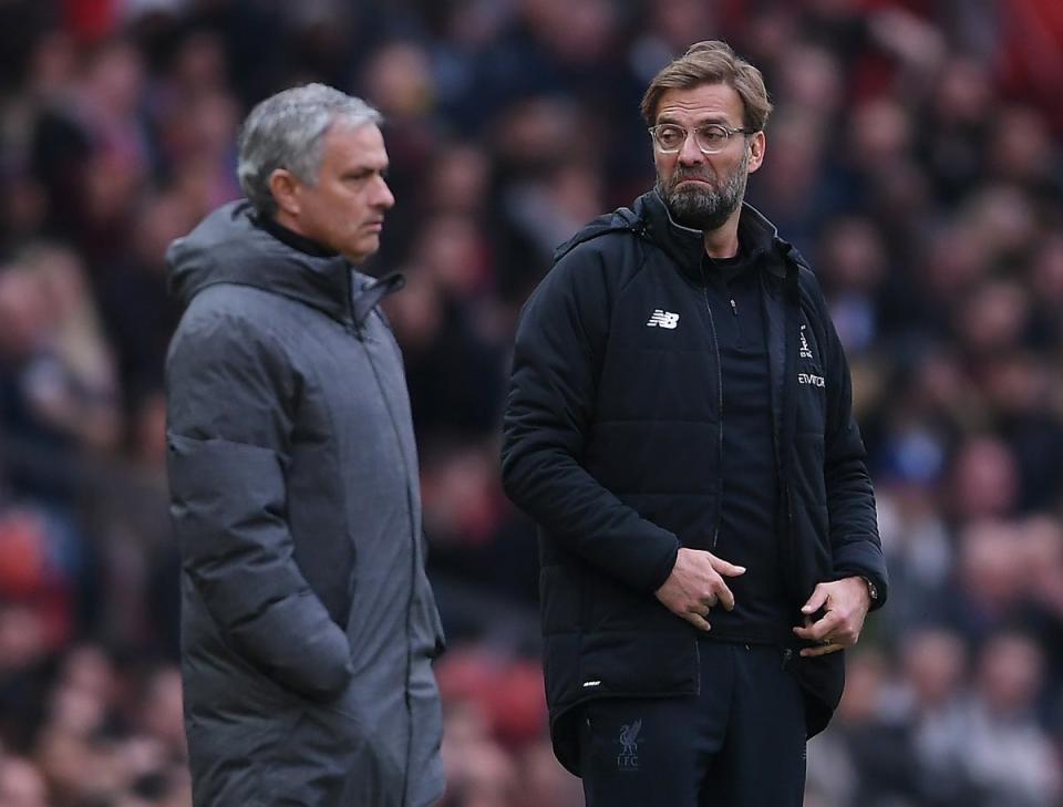 A 3-1 defeat at Jurgen Klopp’s Liverpool spelt the end of Jose Mourinho’s time at Old Trafford (Getty)