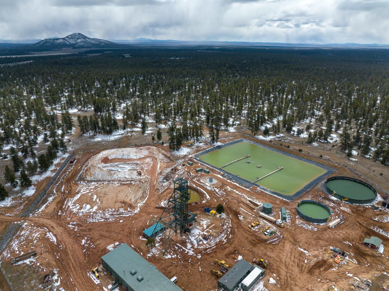 An ariel view of Pinyon Plain Mine in Coconino County. The designation of a national monument would ban new mining operations in the proposed area near the Grand Canyon.