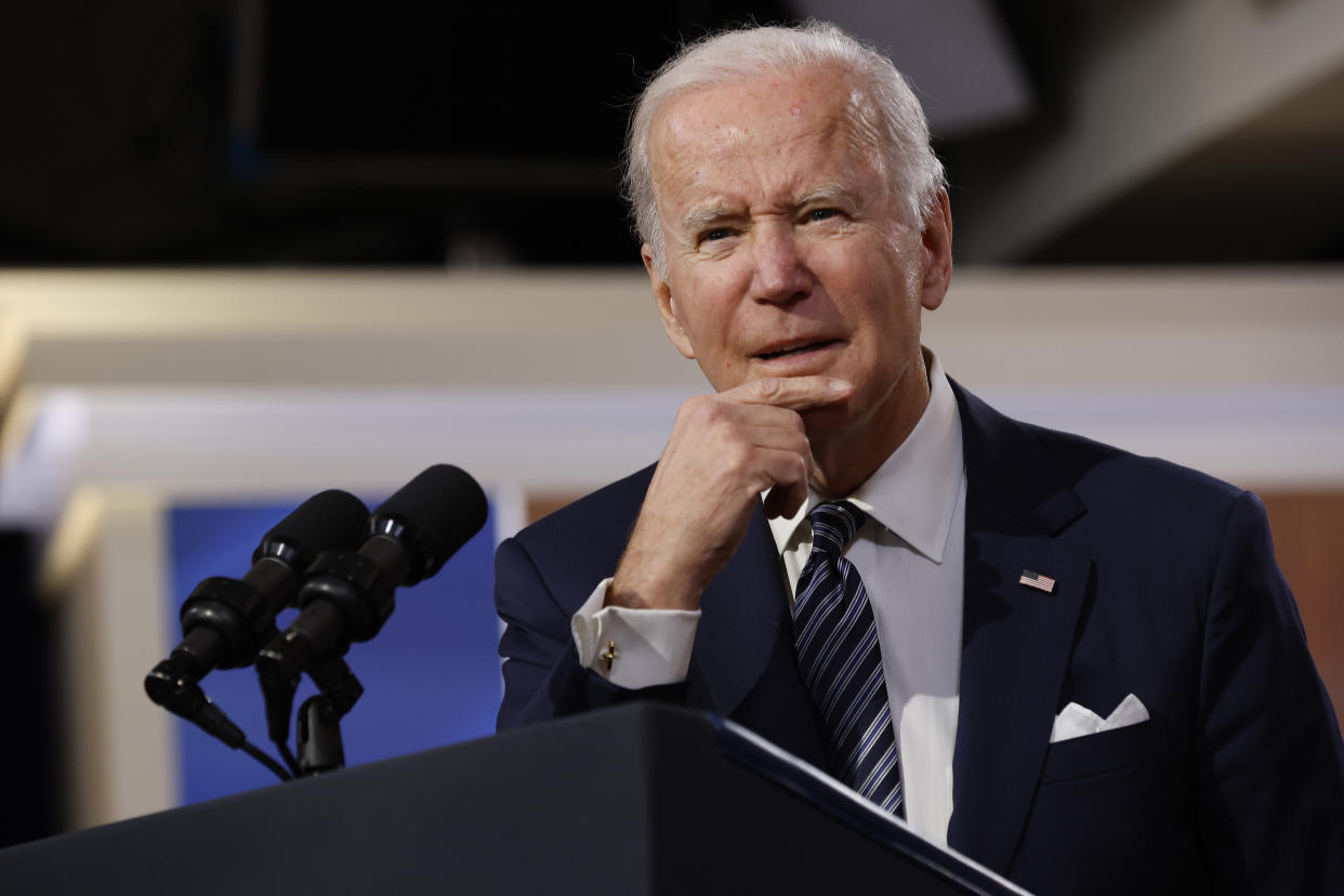 President Biden's approval ratings dropped in the days following the US evacuation from Afghanistan. (Getty Images)