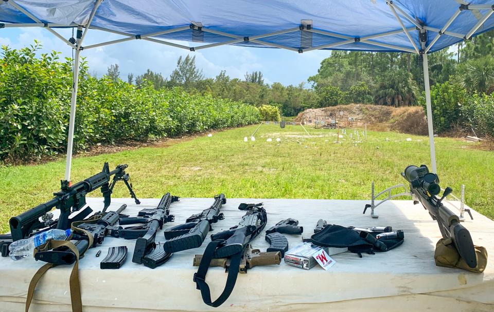 The Palm Beach County Sheriff's department determined that the stray bullet that struck Adams on Sunday, Sept. 10, 2023, came from Country Joe's Nursery , off State Road 7 near Lantana Road, where people were shooting at targets adjacent to her property. Among the weapons used were assault rifles.